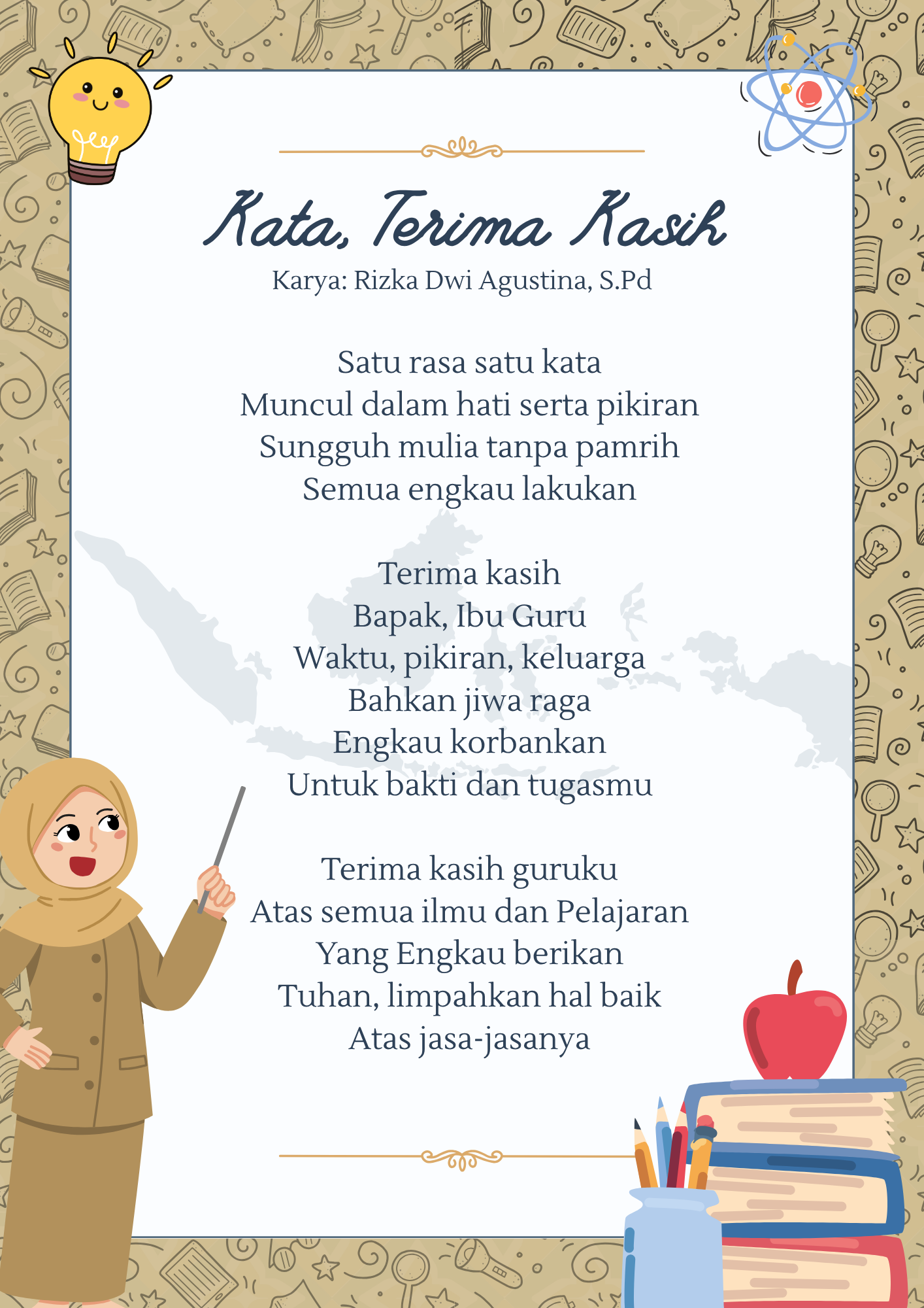 Menghargai Pengabdian Guru Melalui Puisi “Kata, Terima Kasih”